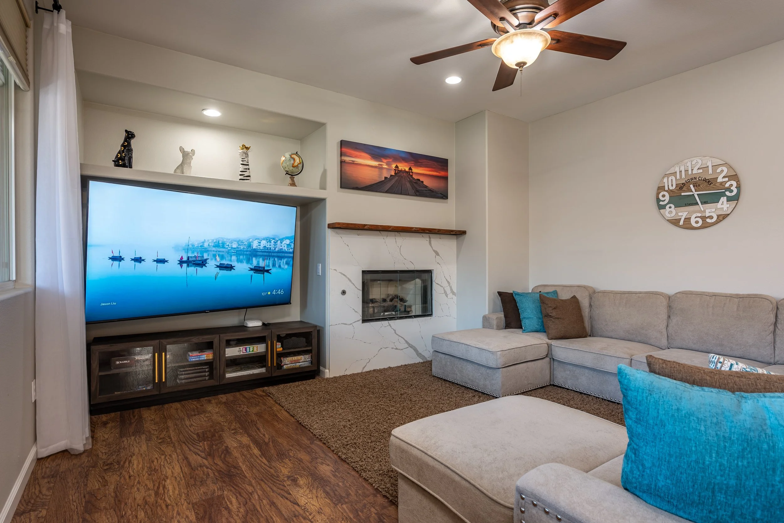 Living room at Sunset Retreats